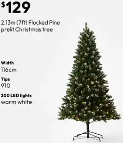 Target Flocked Pine prelit Christmas tree offer