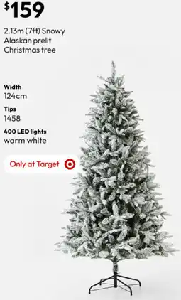 Target Snowy Alaskan prelit Christmas tree offer