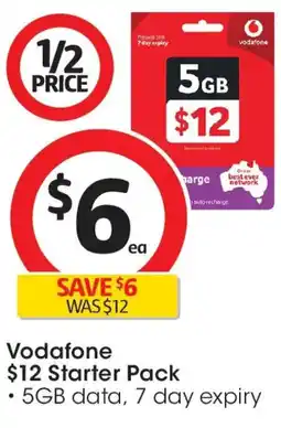 Coles Vodafone Starter Pack offer