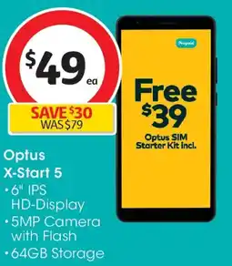 Coles Optus X-Start 5 offer