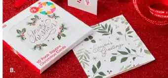 Target Square Chrismas cards offer