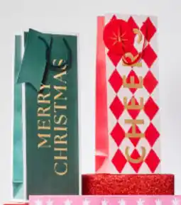 Target Christmas bottle bags Assorted offer