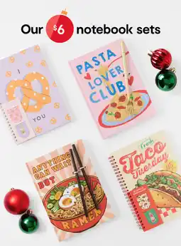 Kmart Notebook sets offer