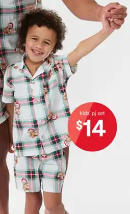 Kmart kids' pj set offer