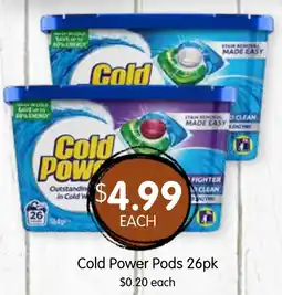 Spudshed Cold Power Pods 26pk offer