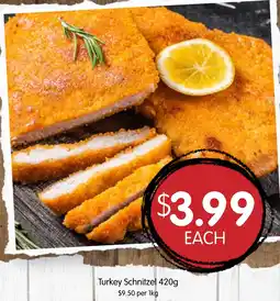 Spudshed Turkey Schnitzel offer