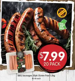 Spudshed BBQ Sausages 20pk Gluten Free offer