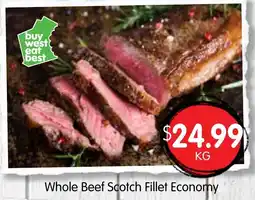 Spudshed Whole Beef Scotch Fillet Economy offer