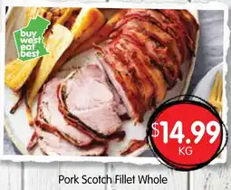 Spudshed Pork Scotch Fillet Whole offer
