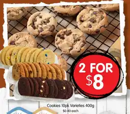 Spudshed Cookies 10pk Varieties offer