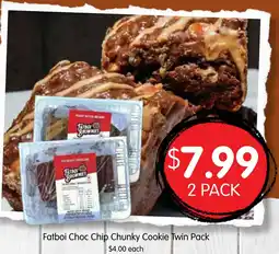 Spudshed Fatboi Choc Chip Chunky Cookie Twin Pack offer