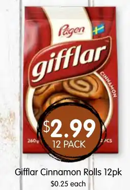 Spudshed Gifflar Cinnamon Rolls 12pk offer