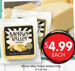 Spudshed Mersey Valley Cheese Varieties offer