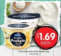 Spudshed Pauls Protein Dairy Snack Varieties offer
