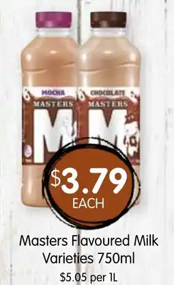 Spudshed Masters Flavoured Milk Varieties offer