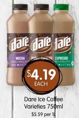 Spudshed Dare Ice Coffee Varieties offer