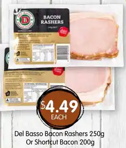 Spudshed Del Basso Bacon Rashers Or Shortcut Bacon offer