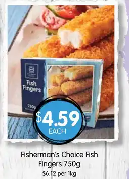 Spudshed Fisherman's Choice Fish Fingers offer