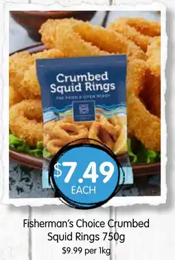 Spudshed Fisherman's Choice Crumbed Squid Rings offer