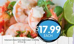 Spudshed Fisherman's Choice Prawn Meat Cooked 31/40 offer