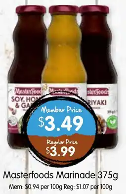 Spudshed Masterfoods Marinade offer