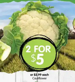Spudshed Cauliflower offer