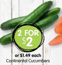 Spudshed Continental Cucumbers offer