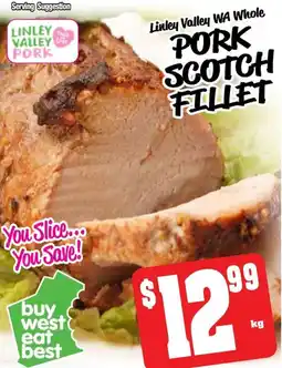 Farmer Jack's Pork scotch fillet offer