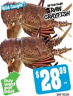 Farmer Jack's Raw crayfish offer