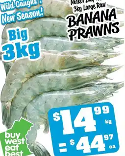 Farmer Jack's Banana prawns offer