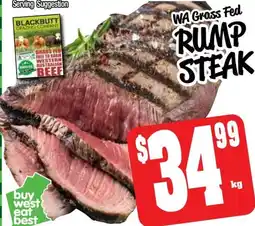 Farmer Jack's Rump steak offer