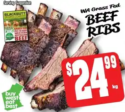 Farmer Jack's Beef ribs offer