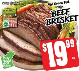 Farmer Jack's Beef brisket offer