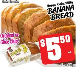 Farmer Jack's Happy cake banana bread offer