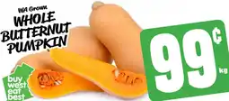 Farmer Jack's Wa grown whole butternut pumpkin offer