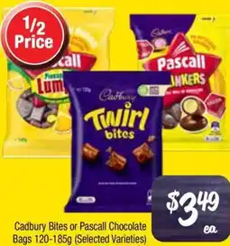 Farmer Jack's Cadbury Bites or Pascall Chocolate Bags offer