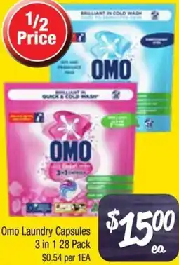 Farmer Jack's Omo Laundry Capsules offer