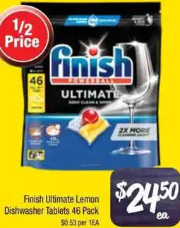 Farmer Jack's Finish Ultimate Lemon Dishwasher Tablets offer