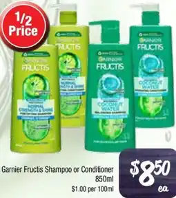 Farmer Jack's Garnier Fructis Shampoo or Conditioner offer