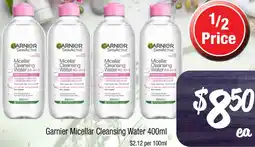 Farmer Jack's Garnier Micellar Cleansing Water offer