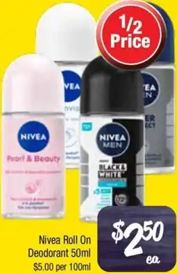 Farmer Jack's Nivea Roll On Deodorant offer