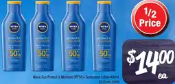 Farmer Jack's Nivea Sun Protect & Moisture SPF50+ Sunscreen Lotion offer