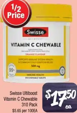 Farmer Jack's Swisse Ultiboost Vitamin C Chewable offer