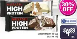 Farmer Jack's Musashi Protein Bar offer