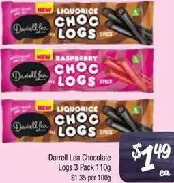 Farmer Jack's Darrell Lea Chocolate Logs offer