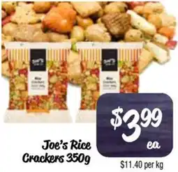 Farmer Jack's Joe's Rice Crackers offer