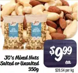 Farmer Jack's JC's Mixed Nuts Salted or Unsalted offer