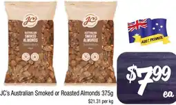 Farmer Jack's JC's Australian Smoked or Roasted Almonds offer