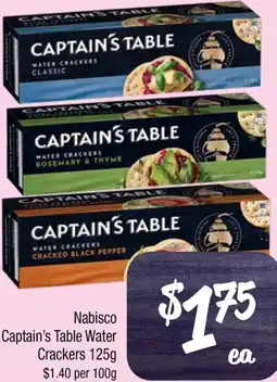 Farmer Jack's Nabisco Captain's Table Water Crackers offer