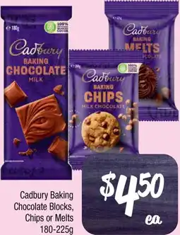 Farmer Jack's Cadbury Baking Chocolate Blocks, Chips or Melts offer